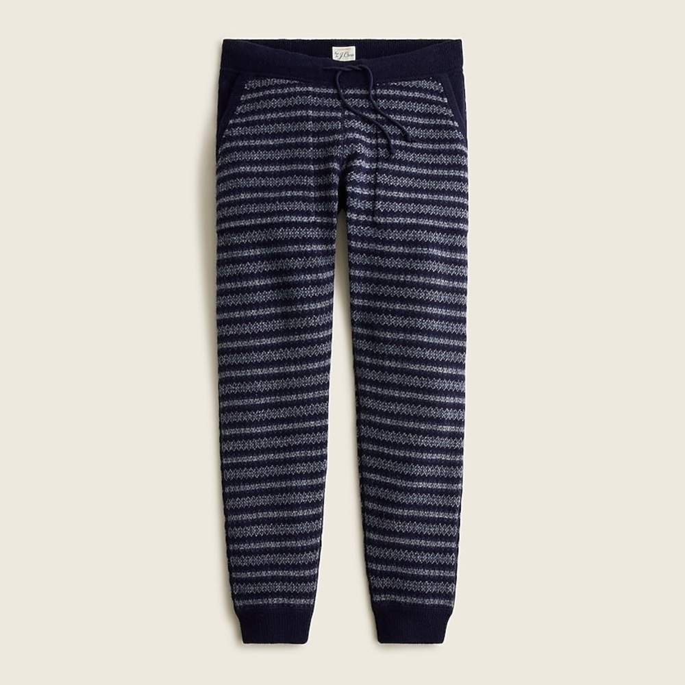 J.Crew Fair Isle lambswool jogger pant